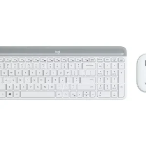 Ultimissimo Modello Logitech Slim Wireless Combo MK470 tastiera RF Wireless Italiano Bianco