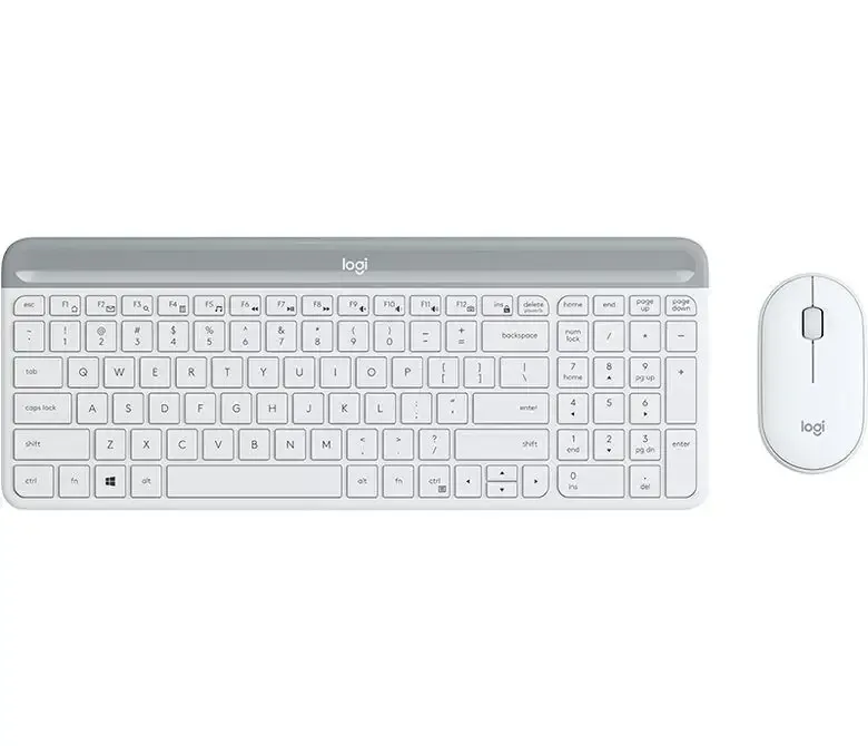 Ultimissimo Modello Logitech Slim Wireless Combo MK470 tastiera RF Wireless Italiano Bianco