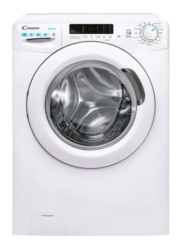 Di Tendenza Candy Smart CSWS 4852DE/1-11 lavasciuga Libera installazione Caricamento frontale Bianco E