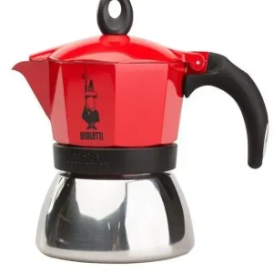 Bialetti Moka induction 0,24 L Rosso, Argento Prezzo Basso
