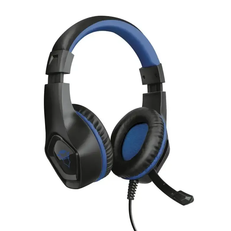 Pagamento Sicuro Trust GXT 404B Rana Auricolare Cablato A Padiglione Giocare Nero, Blu