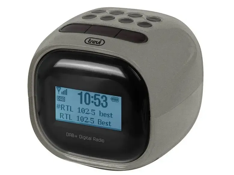 Trevi RC 80D2 DAB METAL GUN Sveglia digitale Grigio Bestseller