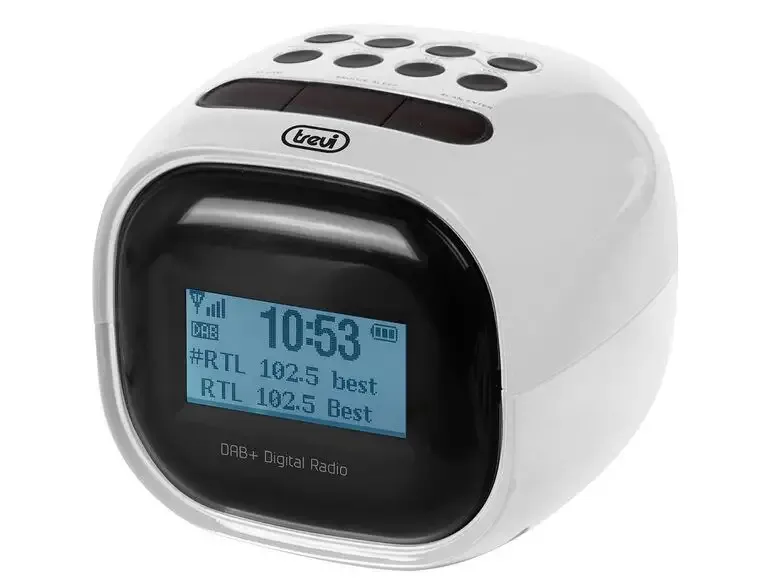 Direttamente Dal Produttore Trevi RC 80D2 DAB Sveglia digitale Nero, Bianco