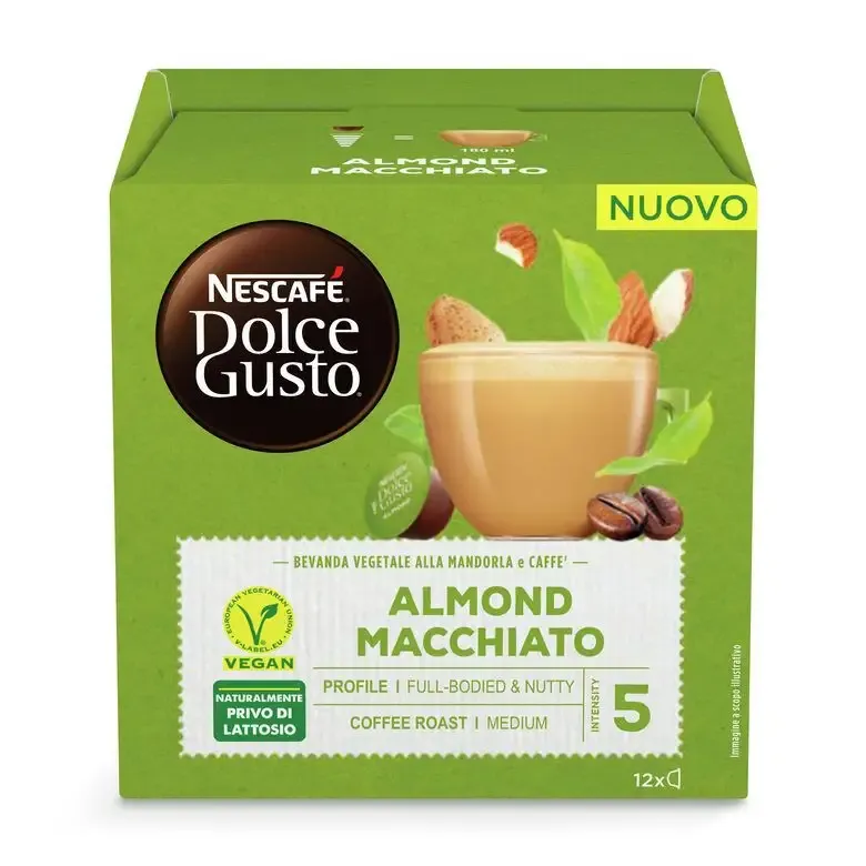 Spedizione Espresso Nescafé Dolce Gusto Almond Macchiato Capsule caffè 12 pz