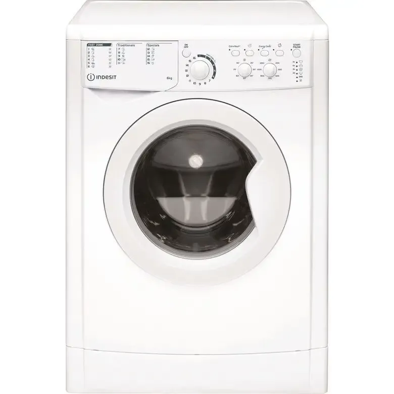 Pagamento Sicuro Indesit EWSC 61251 W EU N lavatrice Caricamento frontale 6 kg 1200 Giri/min F Bianco