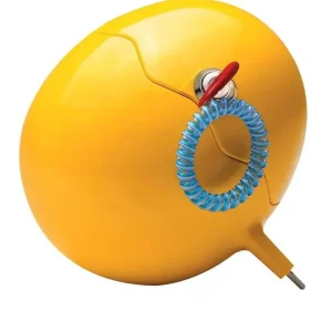 Direttamente Dal Produttore Meliconi GUSCIOBOX bright yellow Armadietto portaoggetti Ovale Plastica, Acciaio inossidabile Giallo