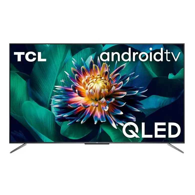 TCL 55C715 55 pollici QLED TV, 4K Ultra HD, Smart TV con sistema Android 9.0 (HDR 10+, Micro dimming, Dolby Vision-Atmos), Controllo Vocale Hands-Free, Design ultra sottile in alluminio e se Di Tendenza