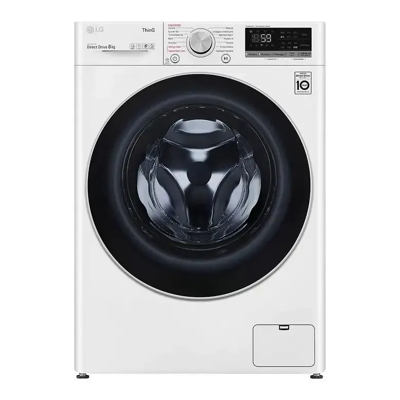 Occasione Imperdibile LG F4WV508S1E Lavatrice Intelligente AIDD 8kg Vapore TurboWash 1400 Giri/min Carica frontale Classe C
