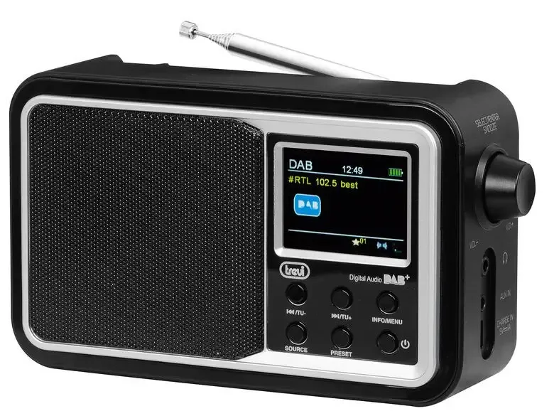 Trevi DAB 7F96 R Portatile Digitale Nero Popolare