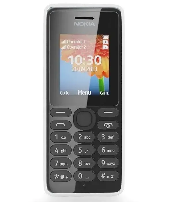 Nokia 108 Dual SIM 4,57 cm (1.8") 69,9 g Bianco Esclusivo