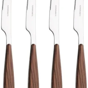 Esclusivo Foppapedretti 9901343296 set di posate 4 pz Noce