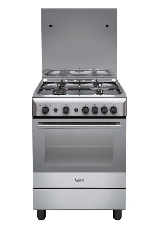 Spedito Oggi Hotpoint H6GG1F (X) IT Piano cottura Gas Acciaio inossidabile A