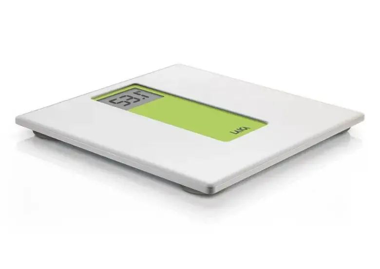 Vendita Finale Laica PS1045 Quadrato Verde, Bianco Bilancia pesapersone elettronica