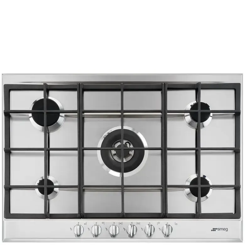 Smeg P272XGH piano cottura Acciaio inossidabile Da incasso Gas 5 Fornello(i) A Buon Prezzo