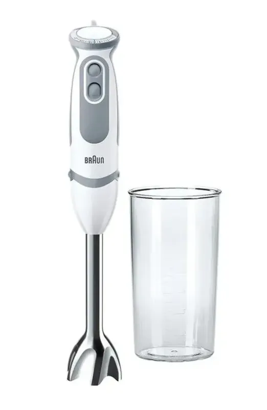 Pagamento Sicuro Braun MQ 5000 WH Soup Frullatore ad immersione 750 W Grigio, Bianco