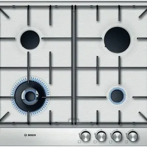 Solo Oggi Bosch PCH615B80E piano cottura Acciaio inossidabile Da incasso Gas 4 Fornello(i)