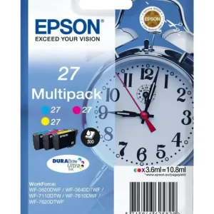 Economico Epson Alarm clock 27 DURABrite Ultra Multi-pack cartuccia d‘inchiostro 1 pz Originale Ciano, Magenta, Giallo