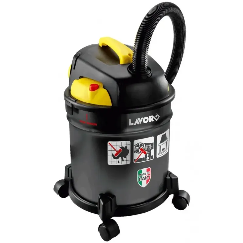 Lavorwash Freddy Bidone Aspiratutto Nero, Giallo Consegna Rapida
