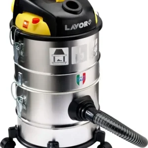 Promozione Lavorwash Ashley Kombo Bidone Aspiratutto 28 L Nero, Acciaio inossidabile, Giallo