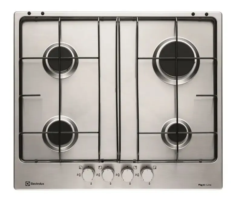 Nuova Collezione Electrolux RGG 6242 NVX Acciaio inossidabile Da incasso Gas 4 Fornello(i)