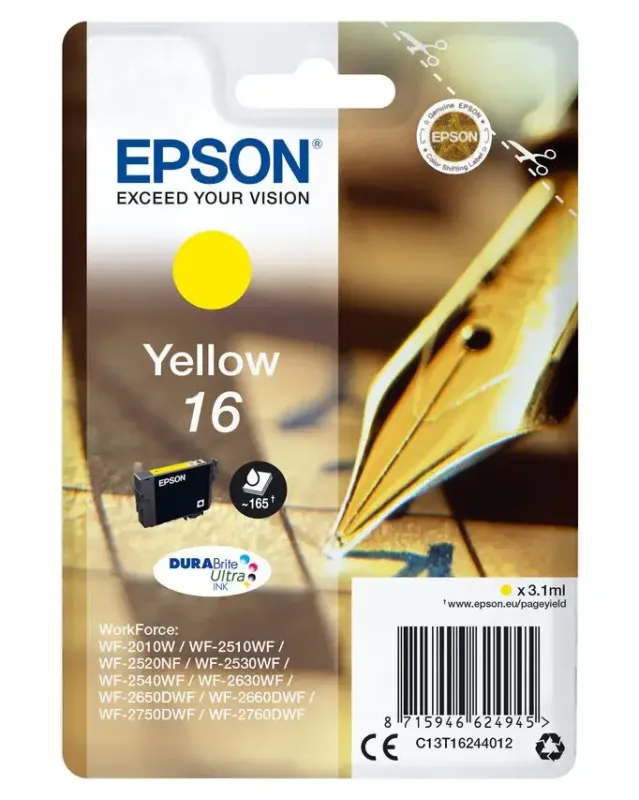 Compra Oggi Stesso Epson Pen and crossword Cartuccia Giallo