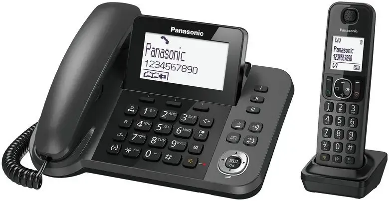 Direttamente Dal Produttore Panasonic KX-TGF310 Telefono DECT Identificatore di chiamata Nero