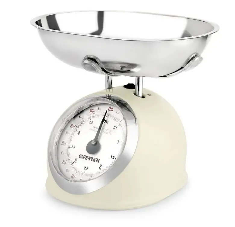 Bestseller G3 Ferrari Aska Beige Rotondo Bilancia da cucina meccanica
