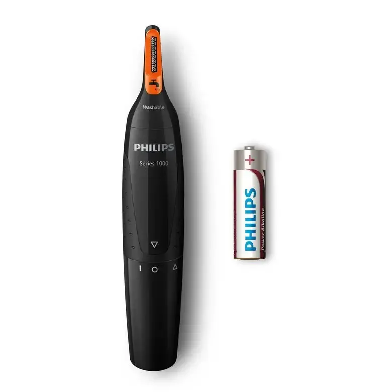Promozione Philips Norelco NOSETRIMMER Series 1000 Pratico rifinitore per naso e orecchie