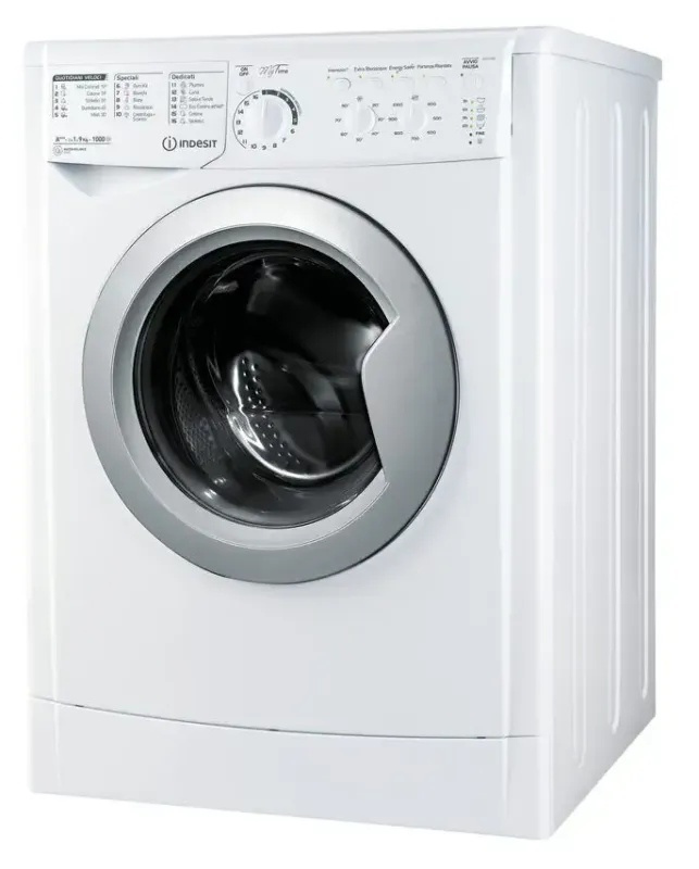 Compra Oggi Stesso Indesit EWC 91083 BS IT/1 lavatrice Caricamento frontale 9 kg 1000 Giri/min Cromo, Bianco