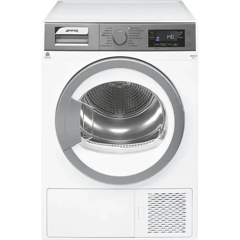 Prezzo Basso Smeg DHT83LIT-1 asciugatrice Libera installazione Caricamento frontale 8 kg A+++ Argento, Bianco