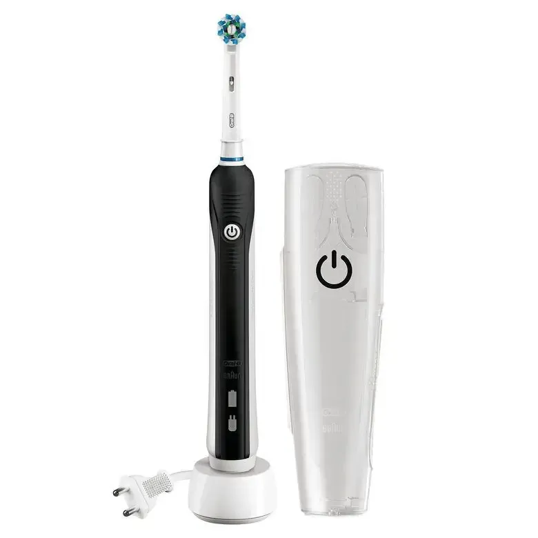 Oral-B PRO 750 CrossAction Adulto Spazzolino rotante-oscillante Nero Promozione Esclusiva