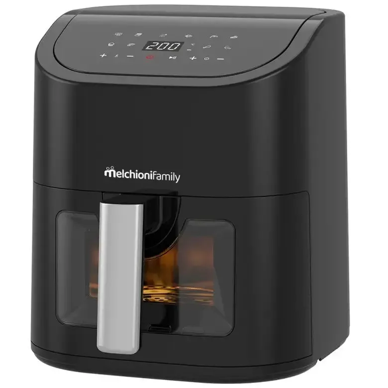Nuova Collezione Melchioni Friggitrice ad aria family 5,2L, con finestra trasparente