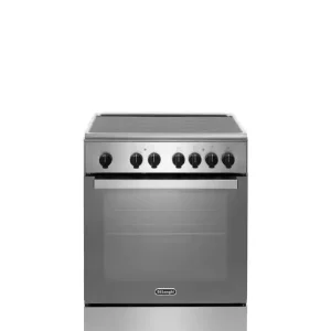 Sconto Delonghi DMX 64 VL Cucina libera installazione 60 cm piano vetroceramica 4 zone radianti forno elettrico multifunzione 69 lt acciaio inox