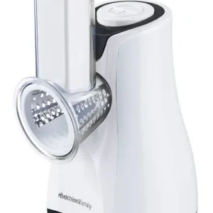 Economico Melchioni 118420212 grattugia e spiralizzatore elettrici Grattugia elettrica Nero, Stainless steel, Bianco