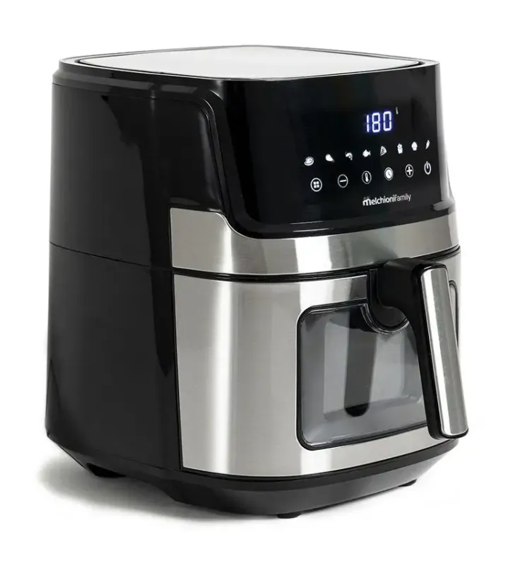 Reso Gratuito Melchioni 118340033 friggitrice Singolo 6,5 L Indipendente 1600 W Nero, Stainless steel