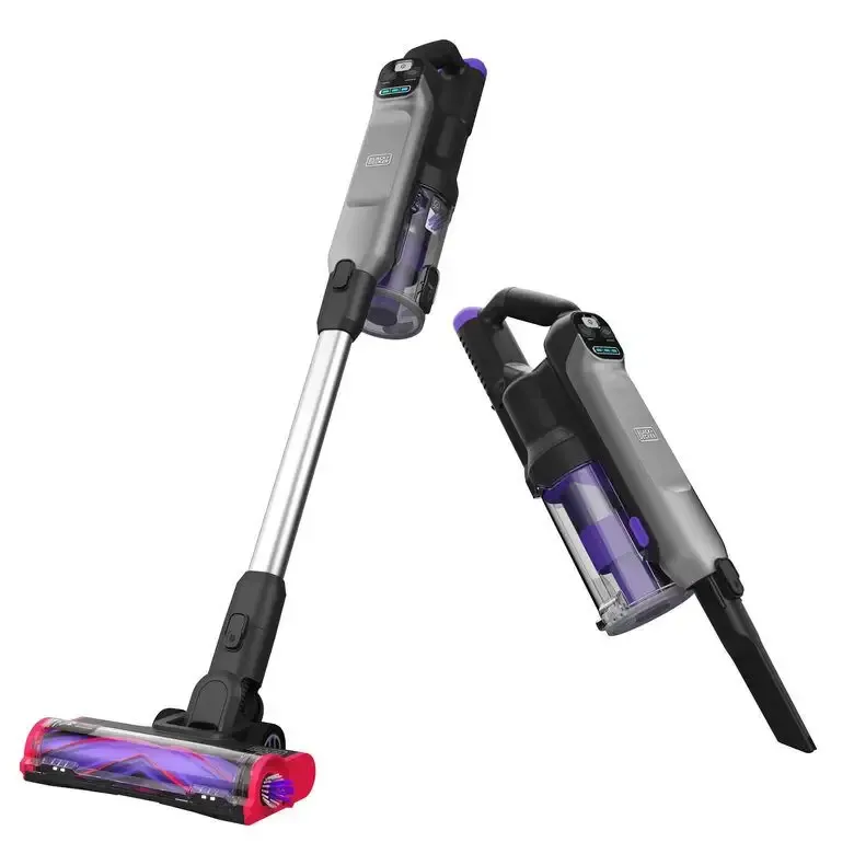 Non Perdere Black & Decker BHFEA640WG Aspirapolvere a bastone Batteria Secco Ciclonico Senza sacchetto 0,75 L Nero, Acciaio inox
