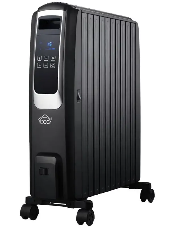 Offerta Del Giorno DCG Eltronic RA2910D stufetta elettrica Interno Nero 2500 W Riscaldatore ambiente elettrico a olio