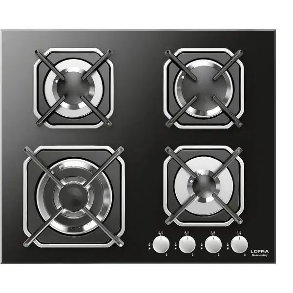 Lofra HGN6G0 Piano Cottura Nero Da incasso 60 cm Gas 4 Fornello(i) A Buon Prezzo