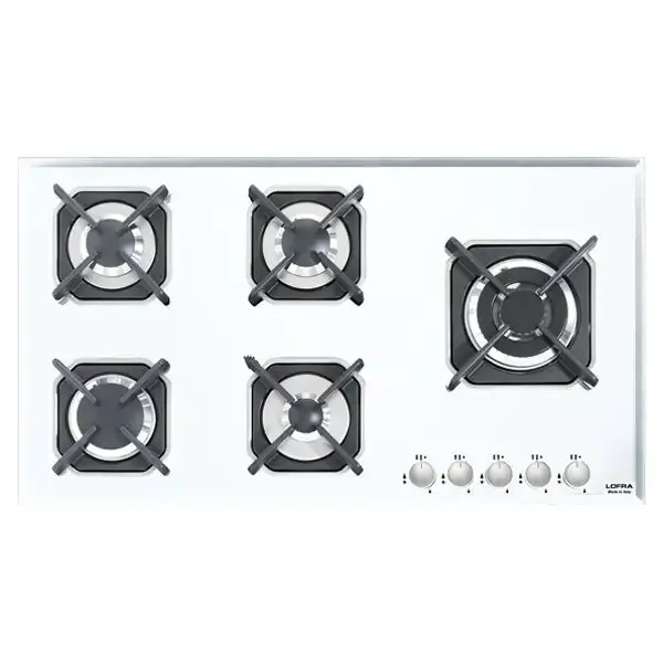 Lofra HGB950 Piano Cottura Bianco Da incasso 90 cm Gas 5 Fornello(i) Occasione