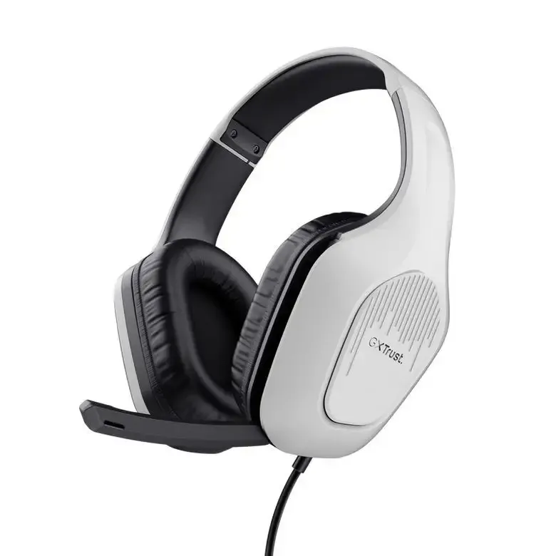 Nuova Collezione Trust GXT 415W Zirox Auricolare Cablato A Padiglione Giocare Bianco