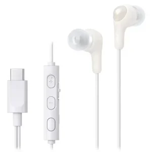JVC HA-FR9UC Auricolare Cablato In-ear Musica e Chiamate USB tipo-C Bianco Reso Gratuito