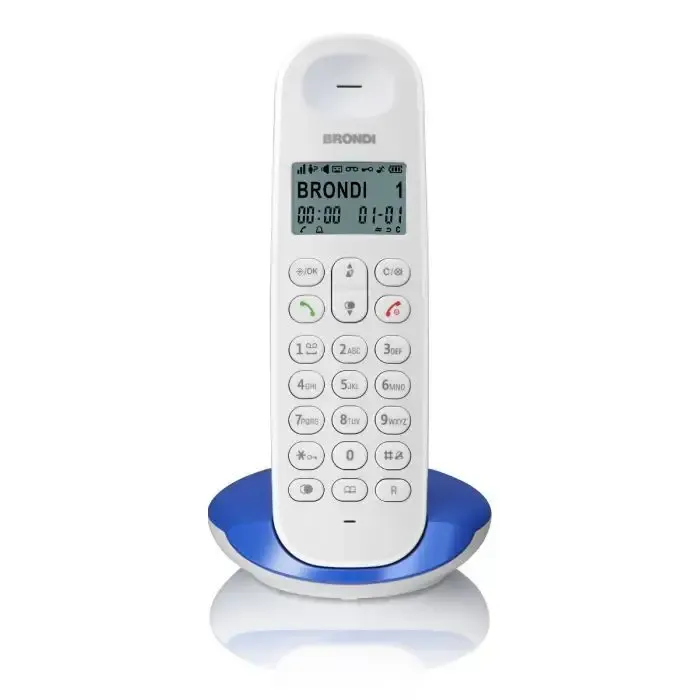 Popolare Brondi Lotus Telefono DECT Blu, Bianco