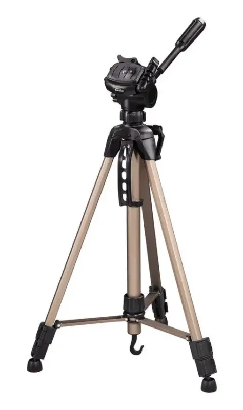 Hama Treppiedi "Star 61", argento (60 - 153 cm), testa 3D con sgancio rapido,gambe in 3 sezioni, borsa per trasporto Offerta Speciale