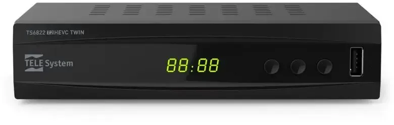 Ultima Occasione TELE System TS6822 T2HEVC TWIN Cavo Full HD Nero