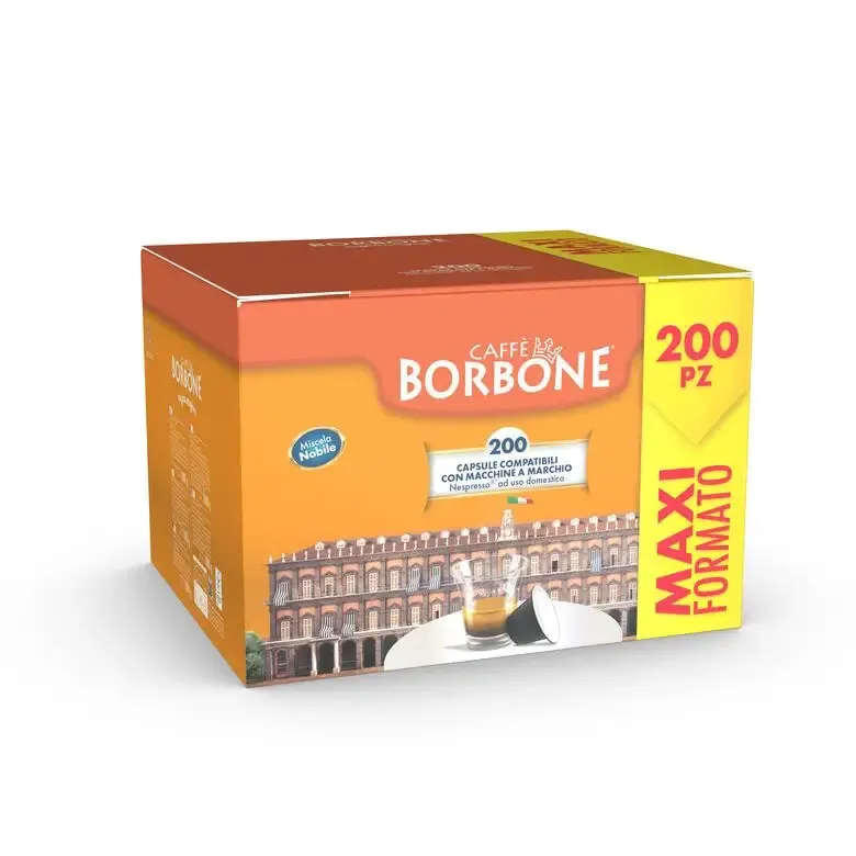 Promozione Esclusiva Caffè Borbone Miscela Nobile Compatibili con Nespresso Capsule caffè 200 pz