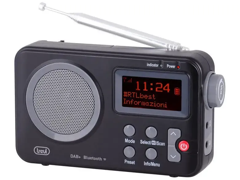 Bestseller Trevi DAB 7F80 R Portatile Nero, Grigio