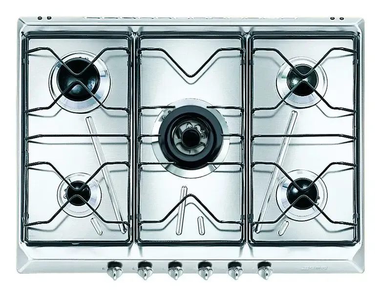 Prezzo Conveniente Smeg SRV576-5 piano cottura Acciaio inossidabile Da incasso Gas 5 Fornello(i)