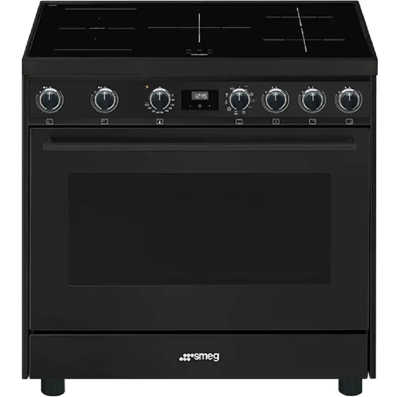 Promozione Esclusiva Smeg C91IEA9 cucina Piano cottura a induzione Nero A