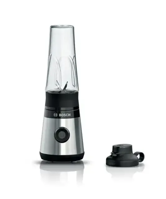Bosch Serie 2 MMB2111M frullatore 0,6 L Frullatore per sportivi 450 W Nero, Acciaio inossidabile Spedizione Espresso
