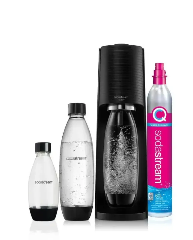 Acquista Ora SodaStream Terra Nero Value Pack Metallo, Plastica, Polietilene tereftalato (PET)
